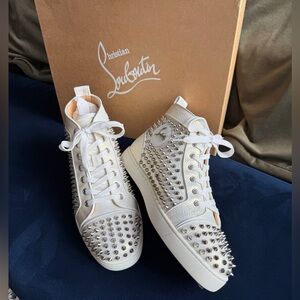 Christian Louboutin Men’s Louis Spiked Hightop
